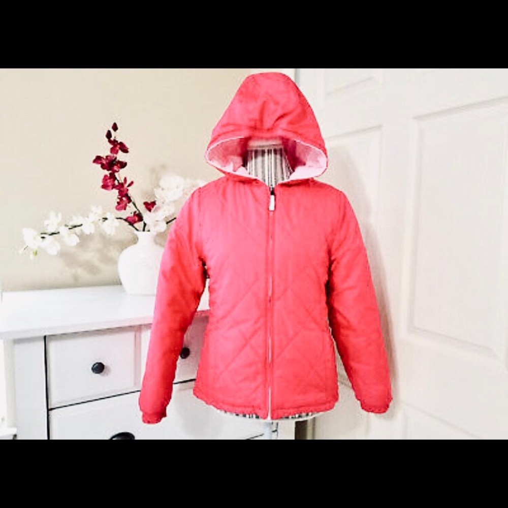 NWT Little Girl Faded Glory Puffer Coat Size Large
